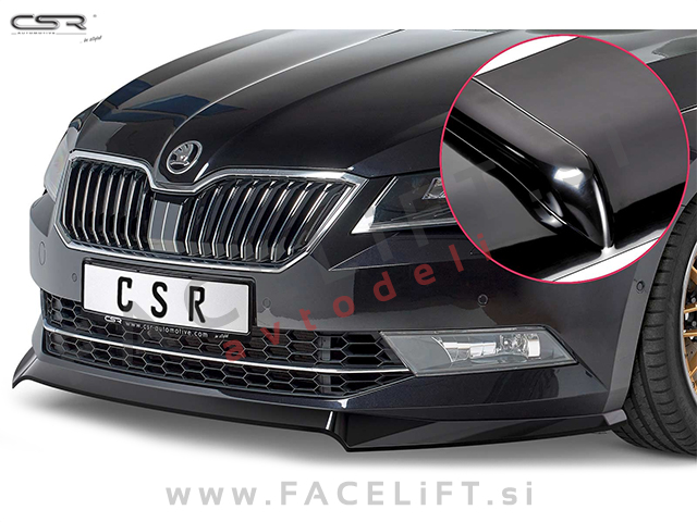 Škoda Superb / 3V (15-19) / podaljšek sprednjega odbijača / črni (sijaj) Škoda Superb / 3V (15-19) / podaljšek sprednjega odbijača / črni (sijaj)