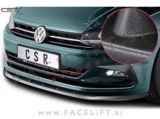VW Polo 17-21 podaljšek sprednjega odbijača črni mat