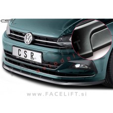 VW Polo 17-21 podaljšek sprednjega odbijača črni mat