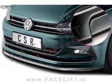 VW Polo 17-21 podaljšek sprednjega odbijača črni mat