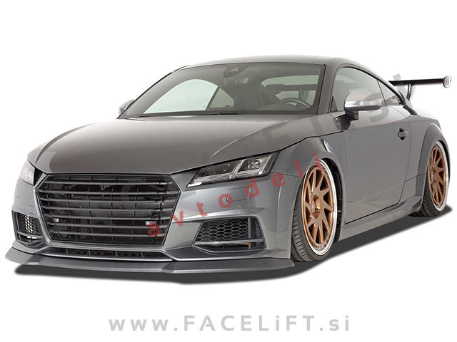 Audi TT / 8S (14- ) / podaljšek sprednjega odbijača / črni (sijaj)