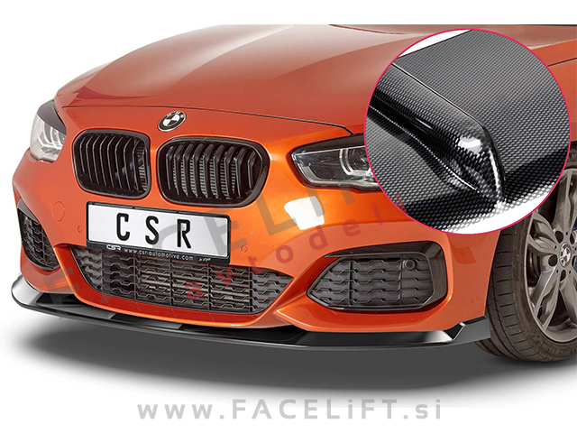 BMW 1 F20 F21 LCI 15-19 podaljšek sprednjega odbijača črni (mat)
