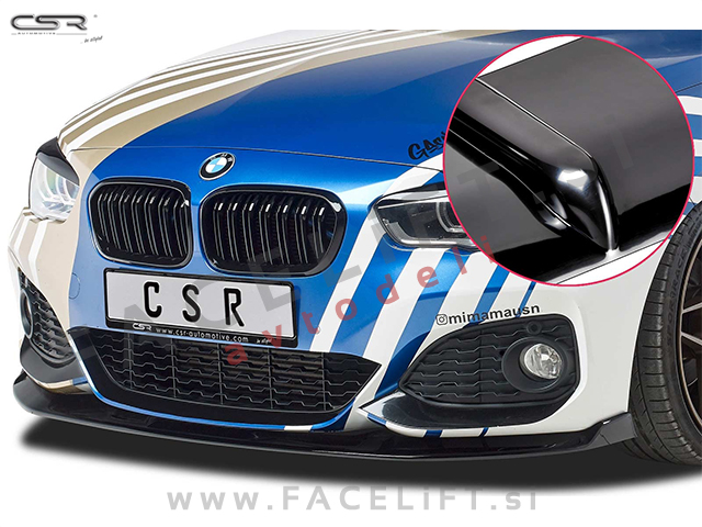 BMW 1 F20 F21 LCI 15-19 podaljšek sprednjega odbijača črni (sijaj)