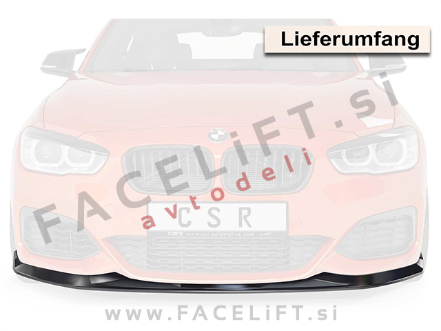 BMW 1 F20 F21 LCI 15-19 podaljšek sprednjega odbijača črni (sijaj)