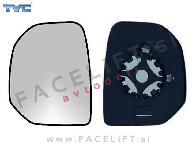 Citroen Berlingo 08-12 steklo ogledala ogrevano levo