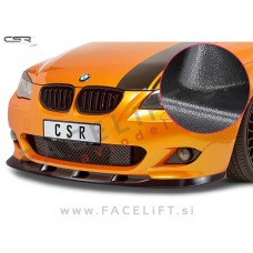 BMW 5 E60 E61 03-10 podaljšek sprednjega odbijača črni (mat)