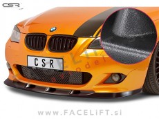 BMW 5 E60 E61 03-10 podaljšek sprednjega odbijača črni (mat)