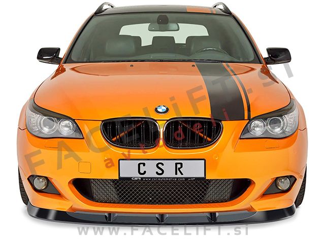 BMW 5 E60 E61 03-10 podaljšek sprednjega odbijača črni (mat) BMW 5 E60 E61 03-10 podaljšek sprednjega odbijača črni (mat)