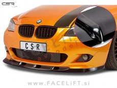 BMW 5 E60 E61 03-10 podaljšek sprednjega odbijača črni (sijaj)