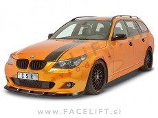BMW 5 E60 E61 03-10 podaljšek sprednjega odbijača črni (mat)
