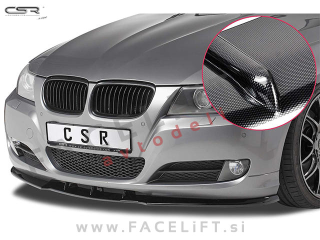 BMW 3 / E90 E91 LCI (08-12) / podaljšek sprednjega odbijača / karbon (sijaj)
