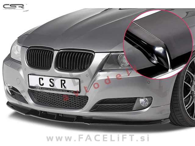 BMW 3 E90 E91 LCI 08-12 podaljšek sprednjega odbijača črni sijaj BMW 3 E90 E91 LCI 08-12 podaljšek sprednjega odbijača črni sijaj