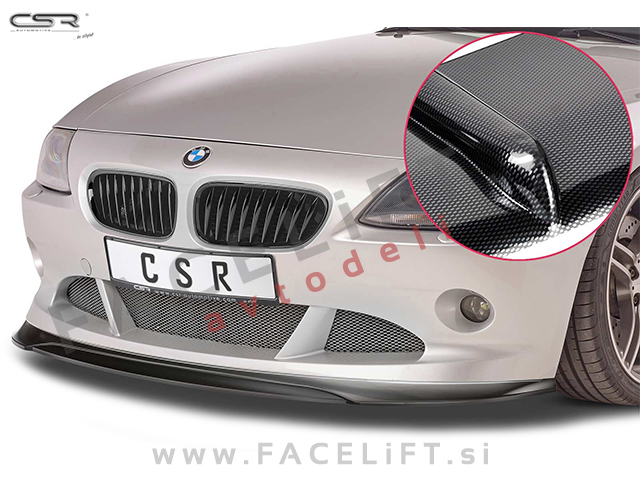 BMW Z4 / E85 E86 (02-08) / podaljšek sprednjega odbijača / karbon (sijaj)