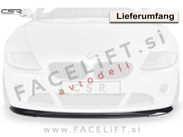 BMW Z4 / E85 E86 (02-08) / podaljšek sprednjega odbijača / črni (sijaj) BMW Z4 / E85 E86 (02-08) / podaljšek sprednjega odbijača / črni (sijaj)