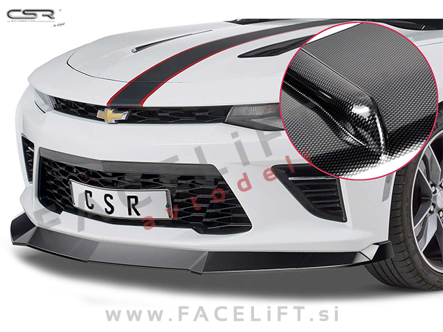 Chevrolet Camaro / (15- ) / podaljšek sprednjega odbijača / karbon (sijaj)