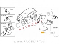 Nissan Qashqai 07-14 pokrov ogledala desni