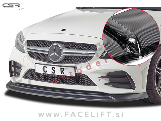 Mercedes C AMG C43 / W205 (18- ) / podaljšek sprednjega odbijača / karbon (sijaj)