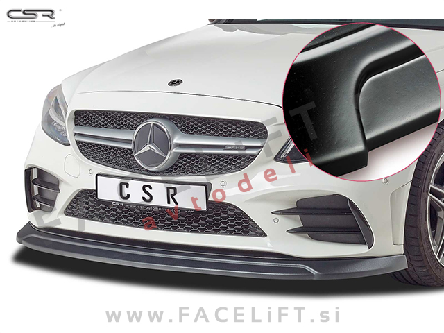 Mercedes C AMG C43 / W205 (18- ) / podaljšek sprednjega odbijača / črni (mat)