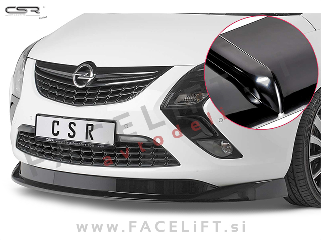 Opel Zafira Tourer 11-16 podaljšek sprednjega odbijača črni (sijaj)