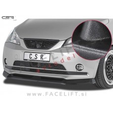Seat Mii / (12-18) / podaljšek sprednjega odbijača / črni (mat)