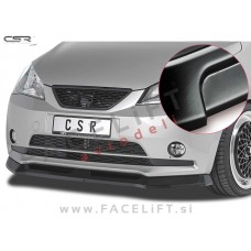 Seat Mii / (12-18) / podaljšek sprednjega odbijača / črni (mat)