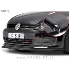 VW Golf 7 12-17 podaljšek sprednjega odbijača karbon (sijaj)