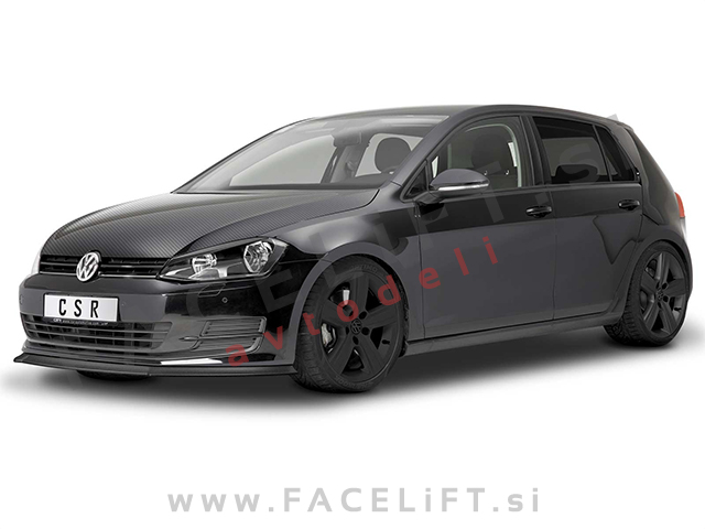 VW Golf 7 12-17 podaljšek sprednjega odbijača karbon (sijaj)