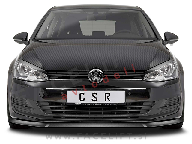 VW Golf 7 12-17 podaljšek sprednjega odbijača karbon (sijaj)