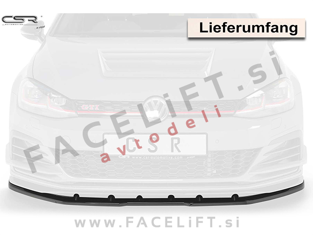 VW Golf 7 GTI TCR 19-20 podaljšek sprednjega odbijača karbon sijaj VW Golf 7 GTI TCR 19-20 podaljšek sprednjega odbijača karbon sijaj