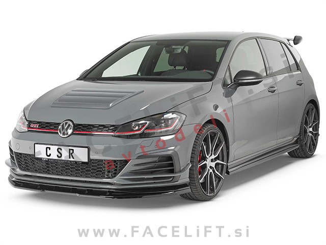 VW Golf 7 GTI TCR 19-20 podaljšek sprednjega odbijača črni mat