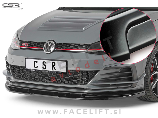 VW Golf 7 GTI TCR 19-20 podaljšek sprednjega odbijača črni mat VW Golf 7 GTI TCR 19-20 podaljšek sprednjega odbijača črni mat