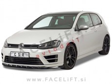 VW Golf 7 R 12-17 podaljšek sprednjega odbijača črni (mat)