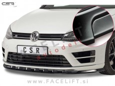 VW Golf 7 R 12-17 podaljšek sprednjega odbijača črni (mat)
