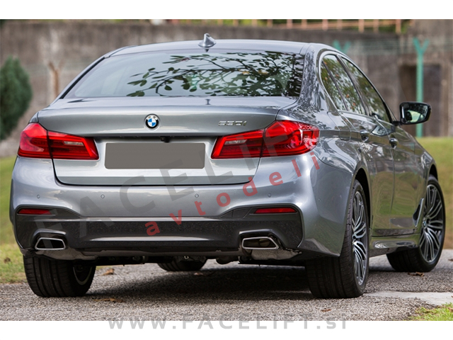 BMW 5 G30 G31 M 17- nastavki za izpuh kromirani (sijaj)