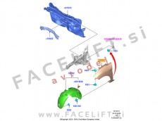 Ford Fiesta 08-17 sprednji blatnik levi