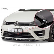 VW Golf 7 R 12-17 podaljšek sprednjega odbijača črni (sijaj)