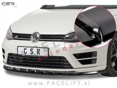 VW Golf 7 R 12-17 podaljšek sprednjega odbijača črni (sijaj)