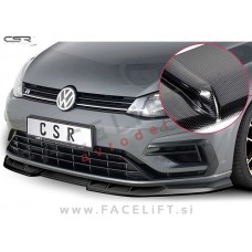 VW Golf 7 R / 5G (17-20) / podaljšek sprednjega odbijača / karbon (sijaj)