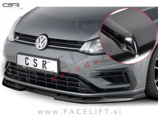 VW Golf 7 R / 5G (17-20) / podaljšek sprednjega odbijača / karbon (sijaj)