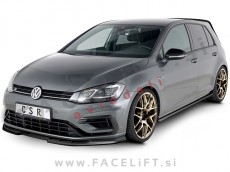 VW Golf 7 R / 5G (17-20) / podaljšek sprednjega odbijača / črni (sijaj)