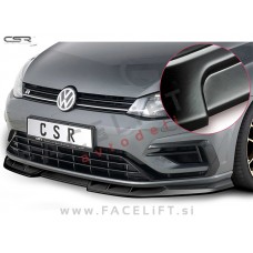 VW Golf 7 R / 5G (17-20) / podaljšek sprednjega odbijača / črni (mat)