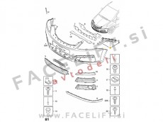 Opel Zafira B / T98 (05-11) / nosilec sprednjega odbijača / levi Opel Zafira B / T98 (05-11) / nosilec sprednjega odbijača / levi