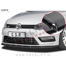 VW Golf 7 R-Line / 5G (12-17) / podaljšek sprednjega odbijača / karbon (sijaj)