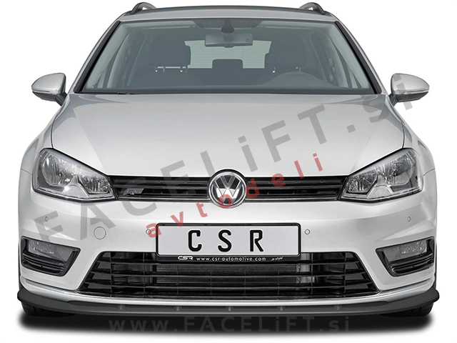VW Golf 7 R-Line / 5G (12-17) / podaljšek sprednjega odbijača / karbon (sijaj)