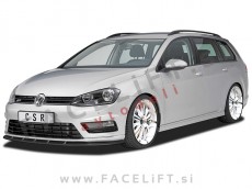 VW Golf 7 R-Line / 5G (12-17) / podaljšek sprednjega odbijača / črni (sijaj)