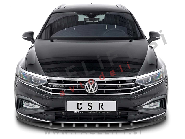 VW Passat R-Line / B8 (19- ) / podaljšek sprednjega odbijača / črni (mat)