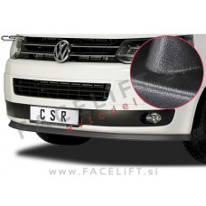 VW T5 09-15 podaljšek sprednjega odbijača črni (mat)