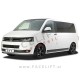 VW T5 09-15 podaljšek sprednjega odbijača črni (mat)