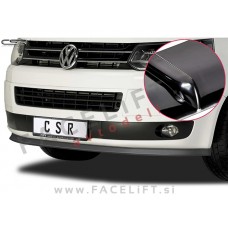 VW T5 09-15 podaljšek sprednjega odbijača črni (sijaj)