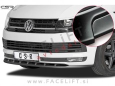 VW T6 15-19 podaljšek sprednjega odbijača črni (mat)